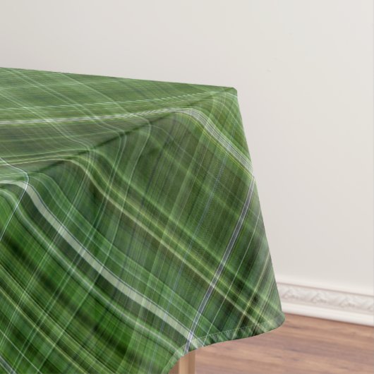 Sommer Bäume grün und weiß Kariert Tischdecke (Beispiel)