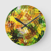 SOMMER-BÄUME RUNDE WANDUHR (Vorderseite)