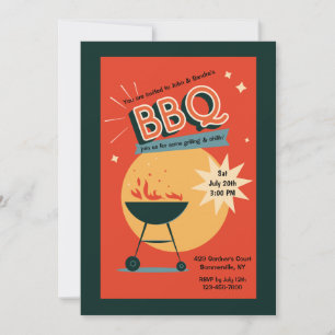 Sommer-BBQ-Einladung Einladung