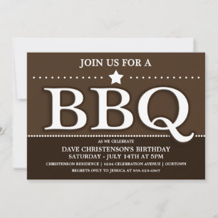 Sommer-BBQ-Party-Einladungen Einladung