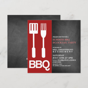Sommer-BBQ-Party-Einladungen Einladung