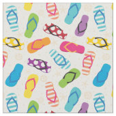 Sommer-Beach-Flip-Flops Stoff (Nahaufnahme)
