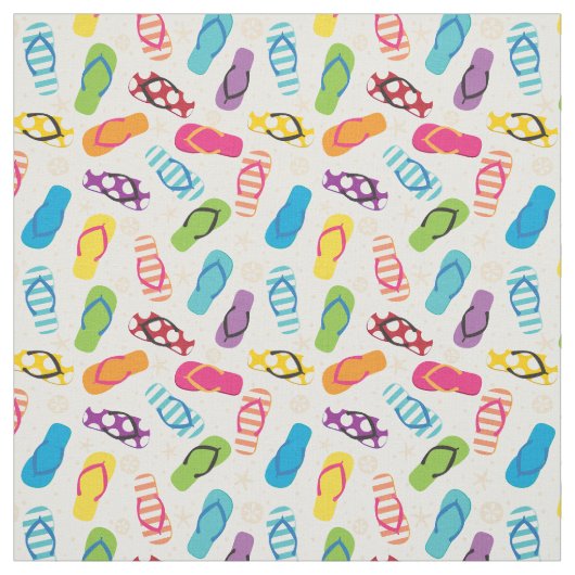 Sommer-Beach-Flip-Flops Stoff (Muster)