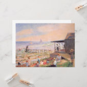 Sommer Beach Szene Karte (Vorderseite/Rückseite Beispiel)