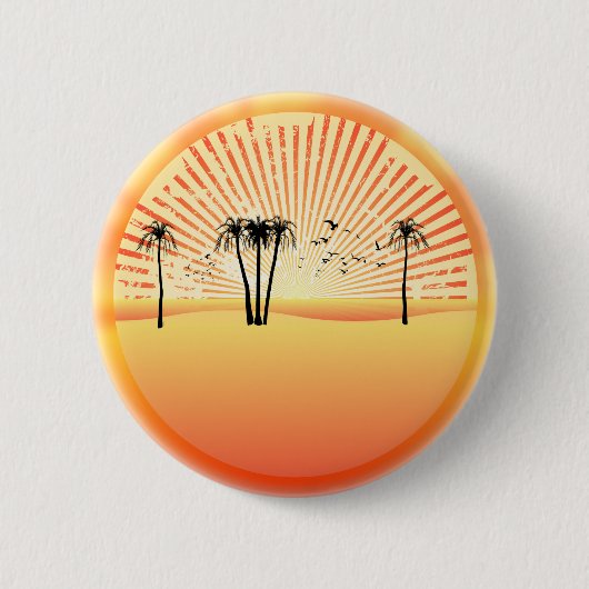 Sommer-Beach-Szene:Zeichnend Vektor Button (Vorderseite)