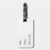 Sommer-Beagle Gepäckanhänger (Rückseite vertikal)