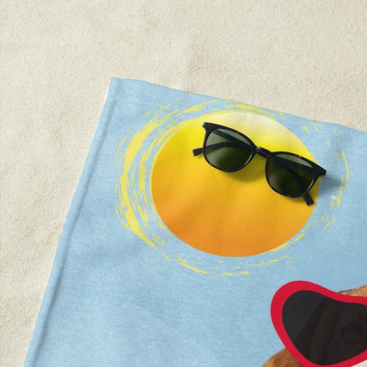 Sommer-Beagle Strandtuch (Beispiel)