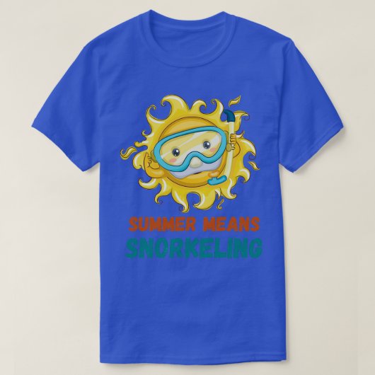 Sommer bedeutet Schnorcheln klassisch authentische T-Shirt (Design vorne)