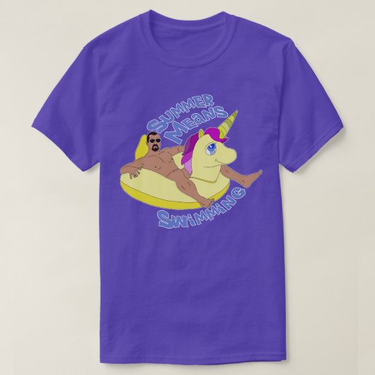 Sommer bedeutet Schwimmen T-Shirt (Design vorne)