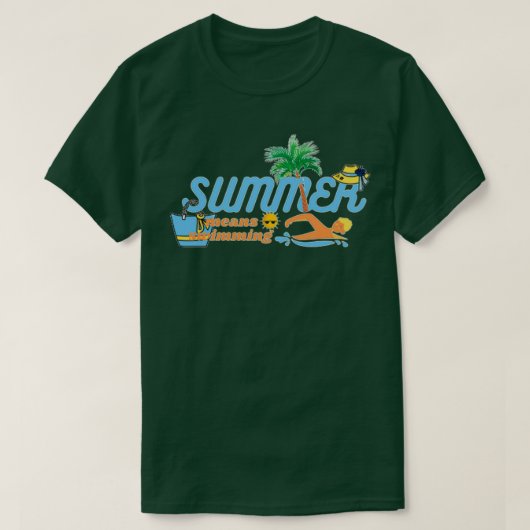 Sommer bedeutet Swiming 6 T-Shirt (Design vorne)