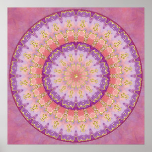 Sommer-Beeren-Mandala-Plakat Poster
