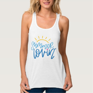 Sommer-Behälter - Ferien-Trägershirt - Tank Top