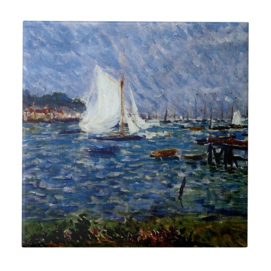Sommer bei Cowes Fliese (Vorderseite)