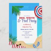 Sommer bei Pool Einladung (Vorne/Hinten)