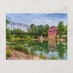 Sommer bei War Eagle Mill Dankeschön-Ansichtskarte Postkarte