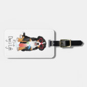 Sommer Bernese Gebirgshund Gepäckanhänger (Vorderseite horizontal)