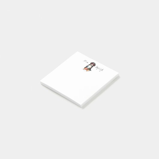 Sommer Bernese Gebirgshund Post-it Klebezettel (angewinkelt)