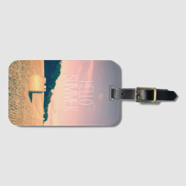 Sommer-Bliss in der englischen Landschaft Gepäckanhänger