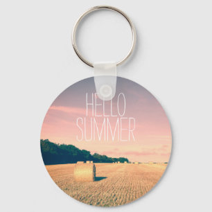 Sommer-Bliss in der englischen Landschaft Schlüsselanhänger