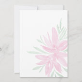 Sommer Blühende rosa Wasserfarben Kunst (Rückseite)