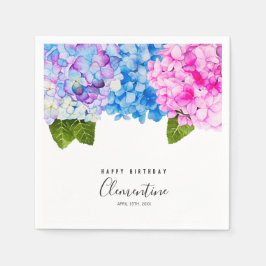 Sommer-Blume Aquarellbilder | Geburtstag Serviette