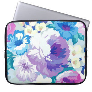 Sommer-Blume Aquarellbilder Laptopschutzhülle