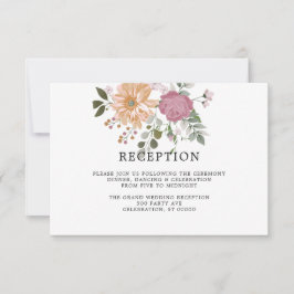 Sommer-Blume auf Weiß| Hochzeitskarte