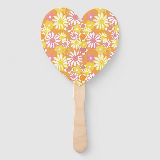 Sommer-Blume Handfans Fächer (Vorderseite)