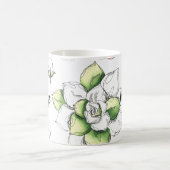 Sommer-Blume Handgezeichnete Muster Keramik Neuhei Kaffeetasse (Mittel)