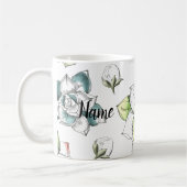 Sommer-Blume Handgezeichnete Muster Keramik Neuhei Kaffeetasse (Links)