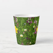 Sommer-Blume Latte Tasse (Vorderseite)