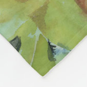 Sommer-Blume Vögel: tropisches Muster Fleecedecke (Ecke)