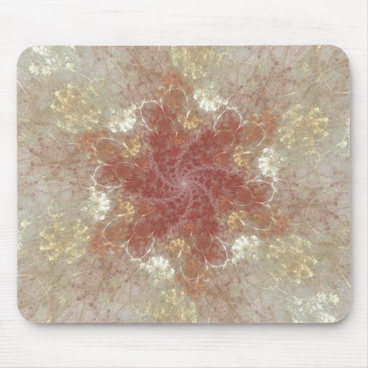 Sommer-Blumen-Fraktal Mousepad (Vorne)