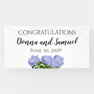 Sommer-Blumen-Hortensien-Hochzeitsbanner Banner