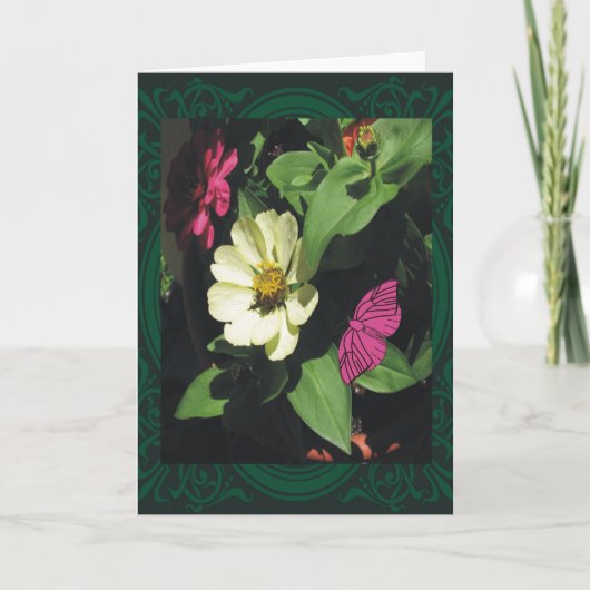 Sommer-Blumen Karte (Vorderseite)
