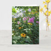 Sommer-Blumen-leere Gruß-Karte Karte (Gelbe Blume)