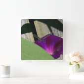 Sommer-Blumen-Wand-Uhr Quadratische Wanduhr (Zuhause)