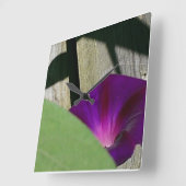 Sommer-Blumen-Wand-Uhr Quadratische Wanduhr (Winkel)