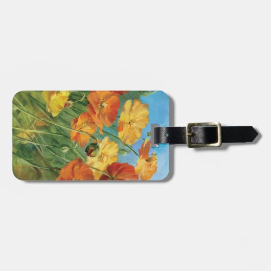 Sommer-Blumenfeld Gepäckanhänger (Vorderseite horizontal)