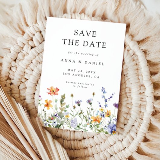 Sommer-Blumengarten Save The Date
