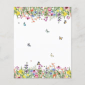 Sommer-Blumensträuße Einladung (Rückseite)