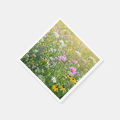 Sommer-Blumenwiese Serviette (Ecke)