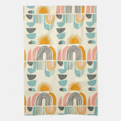 Sommer boho-scandi minimalist Muster Geschirrtuch (Vertikal)
