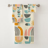 Sommer boho-scandi minimalistisches Muster Badhandtuch Set (Insitu)