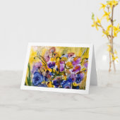 Sommer-Brise Karte (Gelbe Blume)