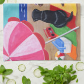 Sommer-Brise Labradors Malerei Handtuch (Gefaltet)