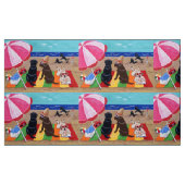 Sommer-Brise Labradors Malerei Stoff (Fat Quarter (45,7 x 55,9 cm))