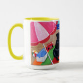 Sommer-Brise Labradors Malerei Tasse (Links)