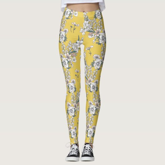 Sommer-BrisenblumenLeggings Leggings (Vorderseite)