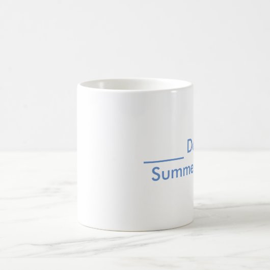 Sommer-Bruch-Count-down-Tasse Kaffeetasse (Mittel)